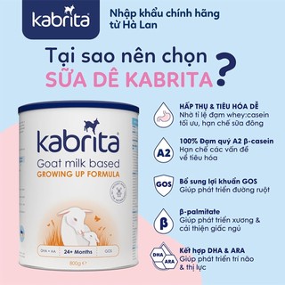 Combo 2 Lon Sữa Dê Kabrita Số 1/2/3 800g [Nhập Khẩu Hà Lan]