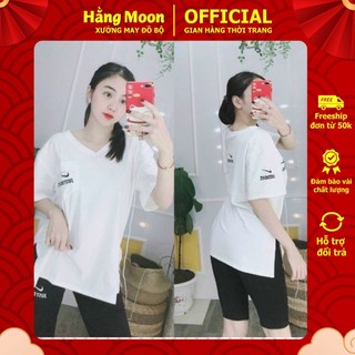 Đồ bộ nữ đồ bộ mặc nhà dễ thương bigsize set bộ nữ Hằng Moon QL10 LỬNG MẶT TRĂNG