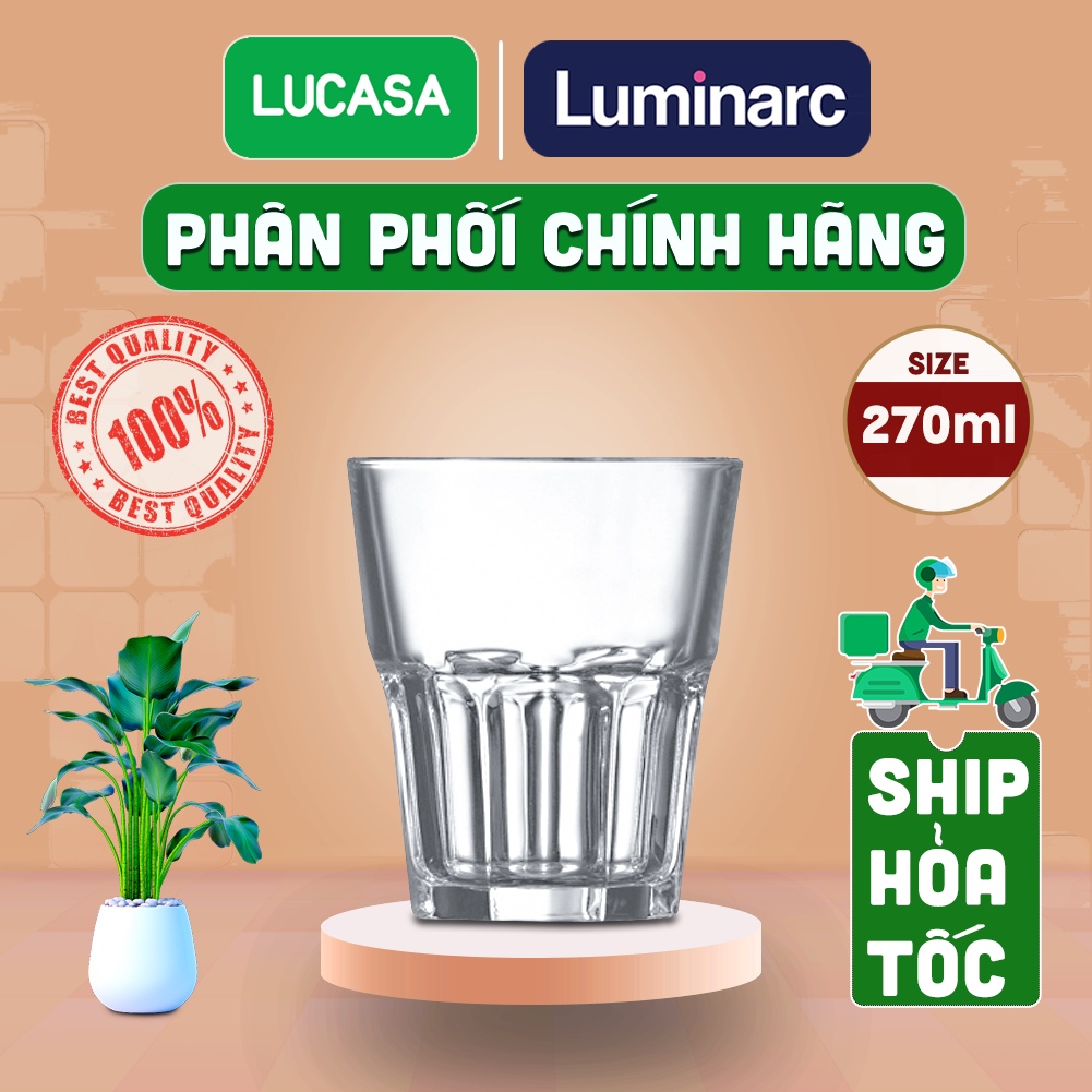 Ly Thủy Tinh Luminarc Granity 270ml - Loại Thấp Cường Lực L0781 | Phân Phối Chính Hãng