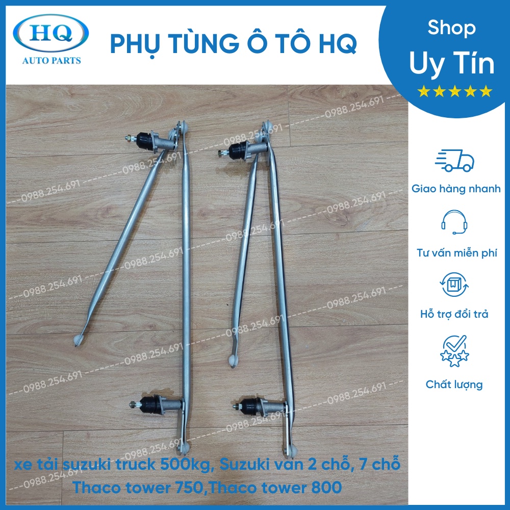 Thanh giằng gạt mưa xe tải Suzuki truck 500kg, Suzuki van 2 chỗ , 7 chỗ, Thaco tower 750, Thaco tower 800