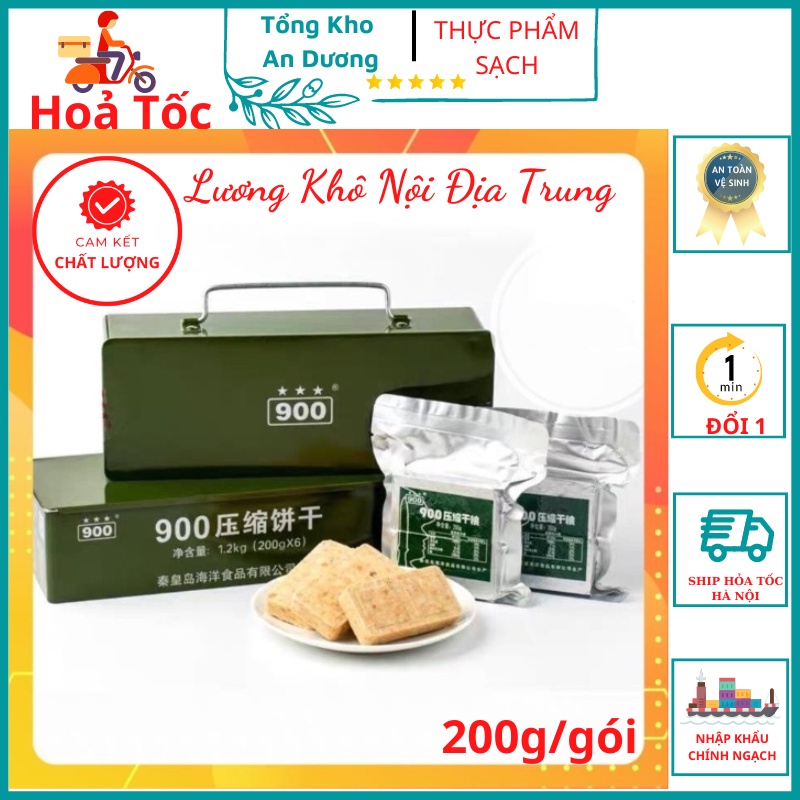 Lương Khô 3 Sao Hộp Sắt 1,2kg  Nội Địa Trung tkad