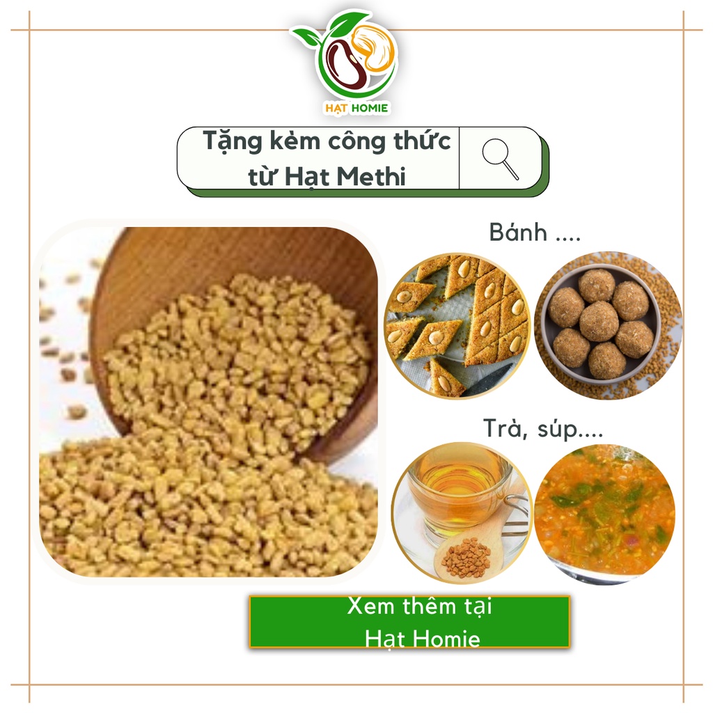 Hạt Methi nhập khẩu Ấn Độ Organic 500g