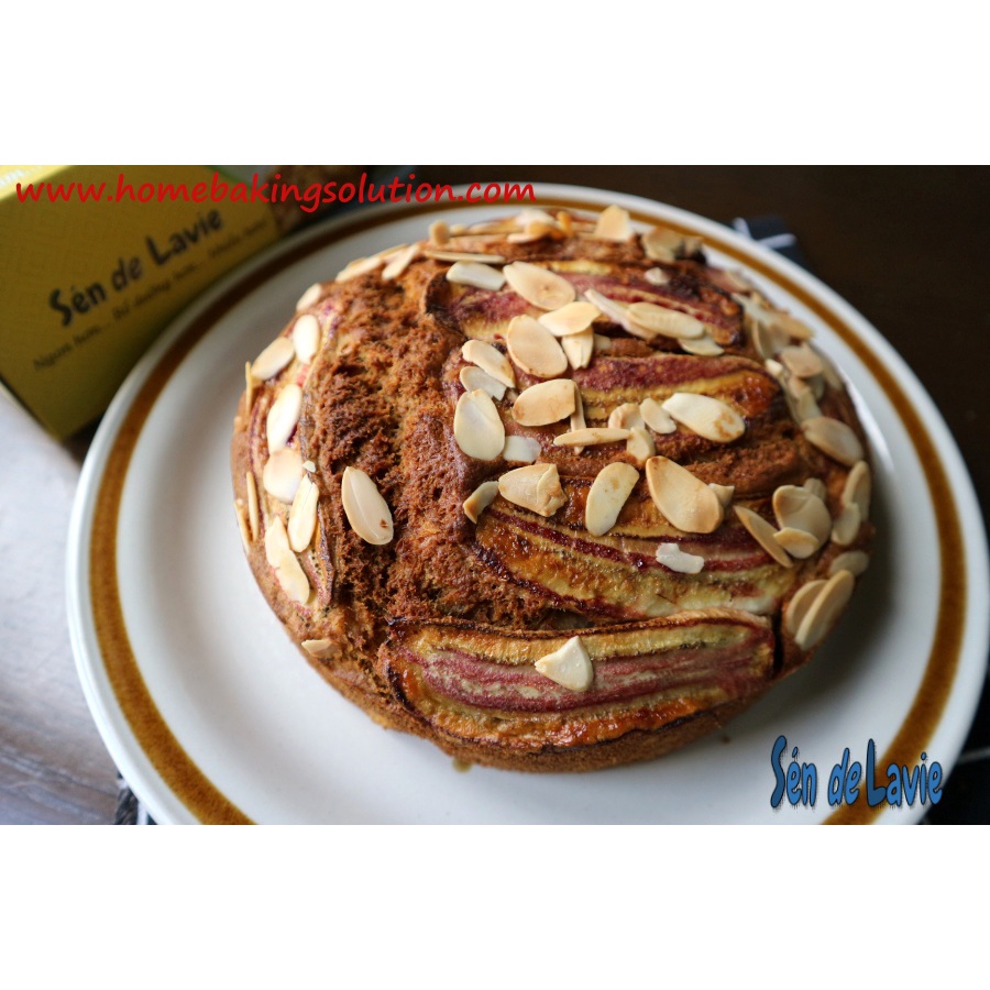 Combo Bánh Chuối Bột Nguyên Cám gồm Bột trộn sẵn, nguyên liệu và vật dụng làm bánh chuối- Banana Bread
