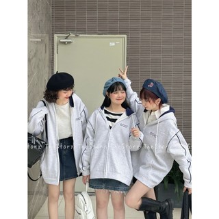 Áo Hoodie Zip SS4 viền cánh tay, logo STR mặt sau [STORY MADE] A1550 (ảnh thật)