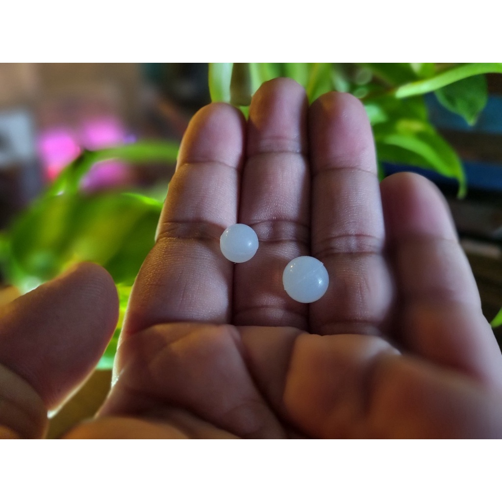 01 Viên bi tròn silicone size 8mm 9mm 10mm