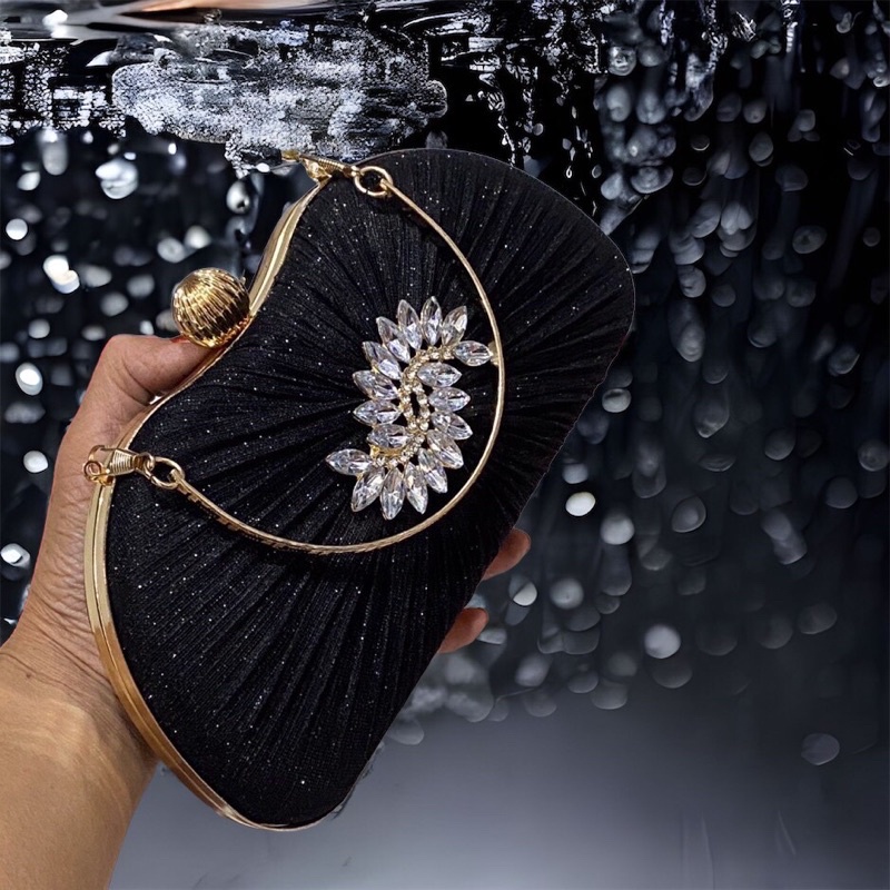 Bóp Đầm Đeo Vai Kết Hạt Thủ Công Hàng Cao Cấp Có Quai{ Nhận giao hoả tốc trong ngày khu vực tphcm}