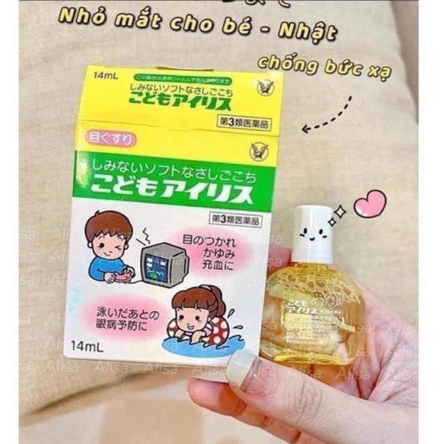 Nước nhỏ mắt Taisho cho bé xem tivi điện thoại của Nhật Bản