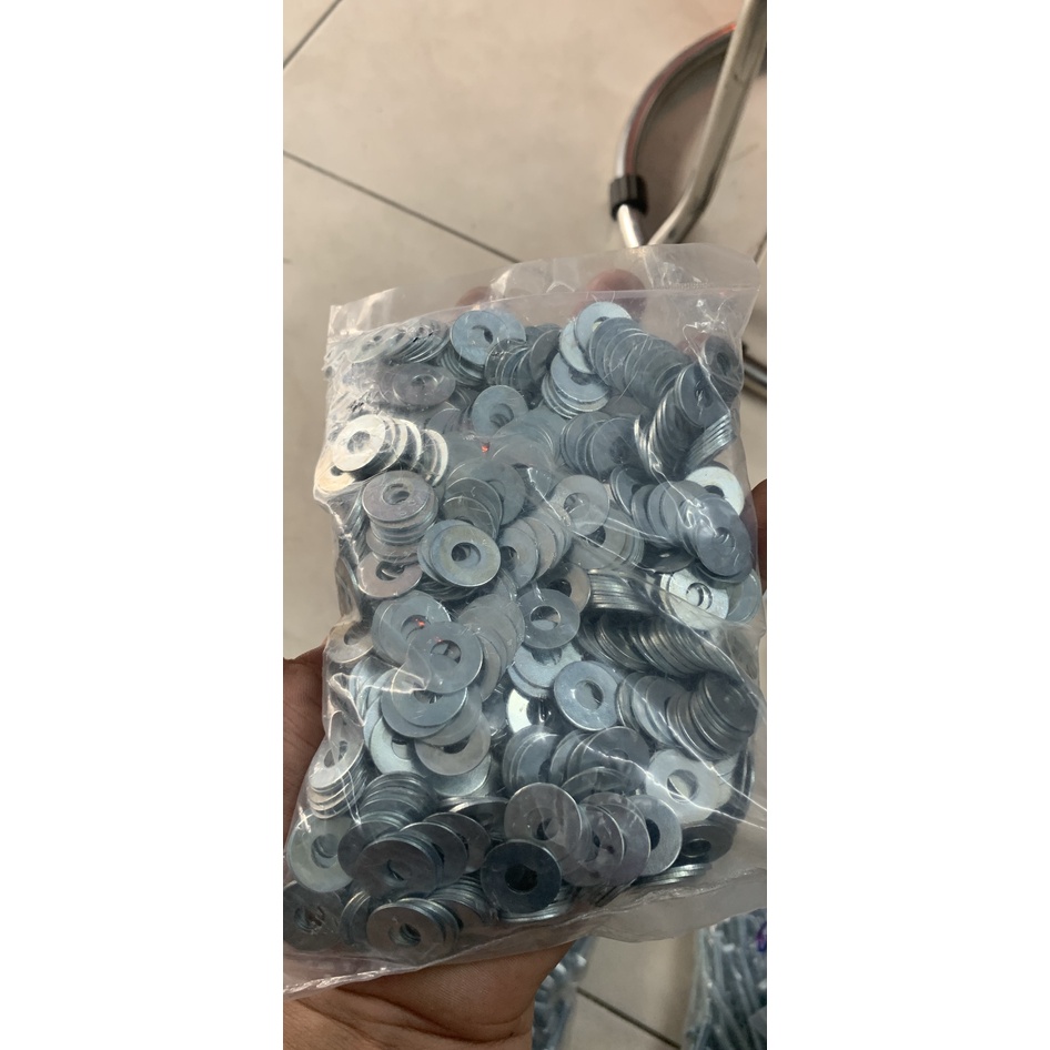 Lông đền sắt mỏng 6li 8li 10li, vòng đệm phẳng inox thông dụng xài được nhiều loại ốc khác nhau