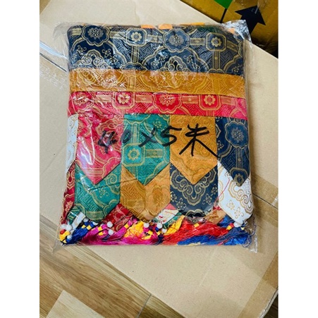 [PBMC] Rèm 5m x 40cm 2 tầng thêu gấm Tây Tạng