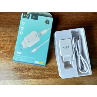 Bộ sạc vtz b12 2.4a củ kèm dây cáp 1m chọn chân sạc