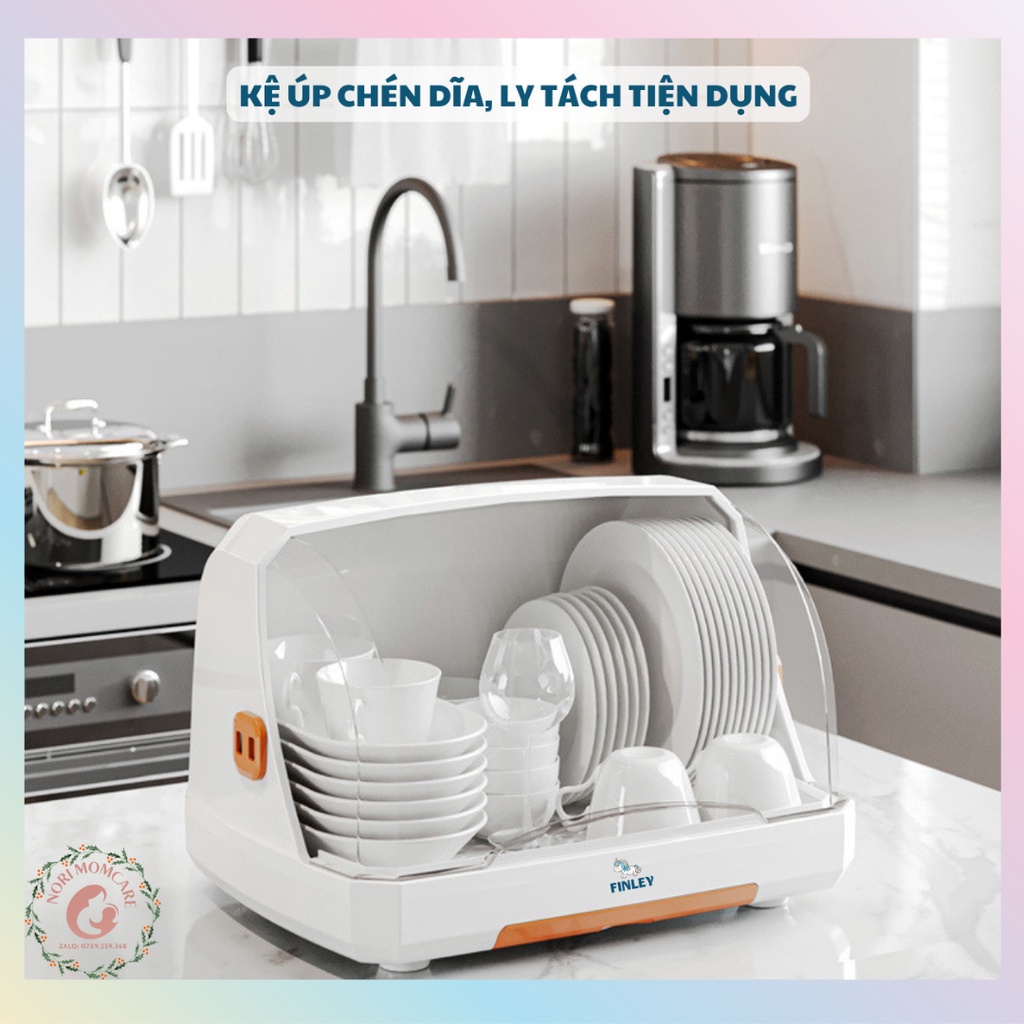 Giá / Khay úp bình sữa, chén dĩa, ly tách nhựa PP cao cấp có nắp đậy Finley