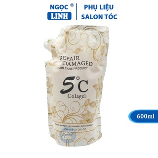 Dầu hấp tóc 5C Collagen 600ml, Kem ủ tóc 5C Collagen chính hãng phục hồi tóc hư tổn