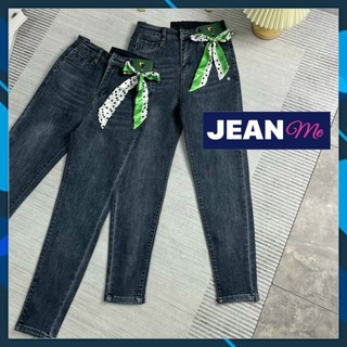 Quần jeans nữ quần bò dáng baggy màu đen xanh đậm co giãn