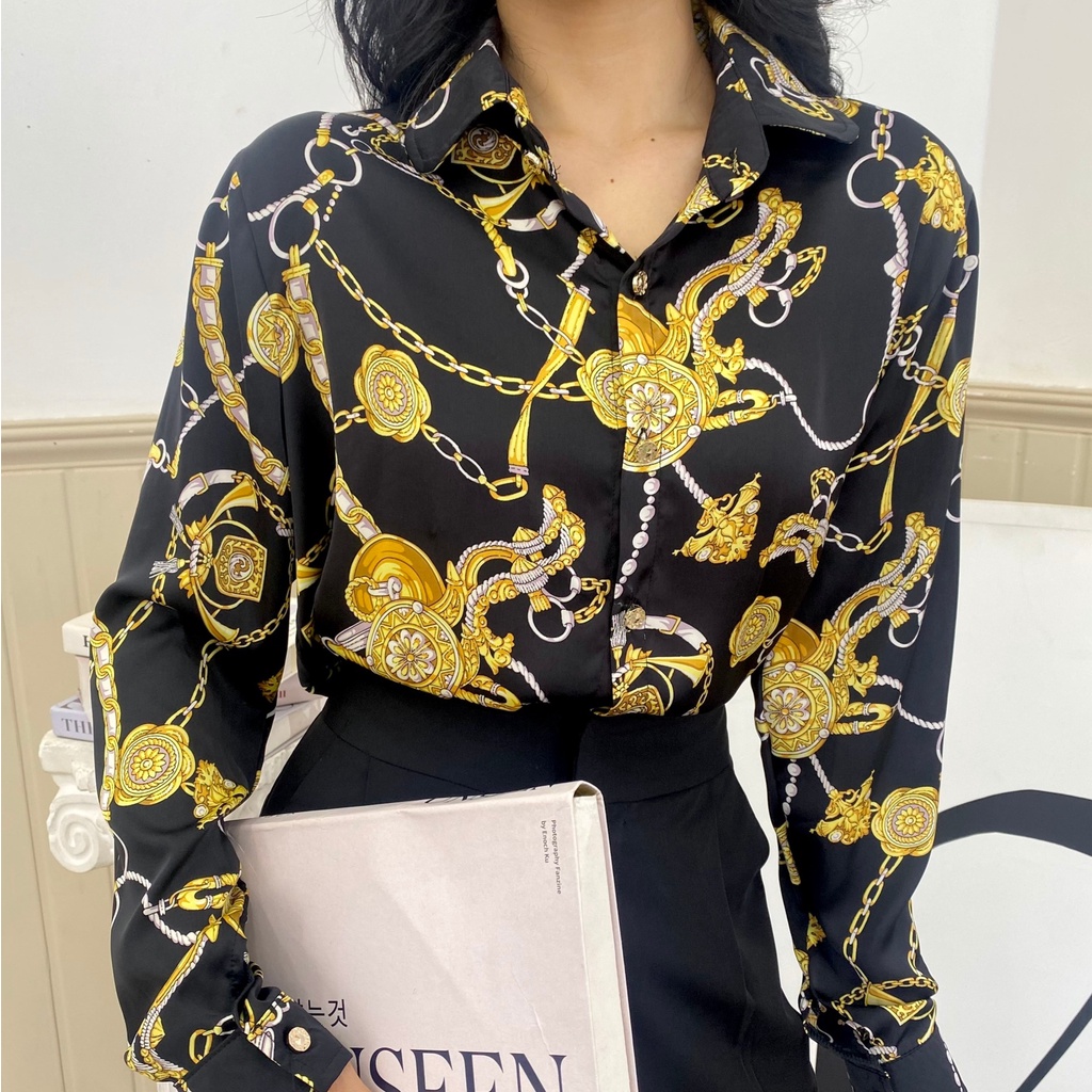 Siêu Phẩm Sơ Mi Xích Vàng Basic Sang Trọng