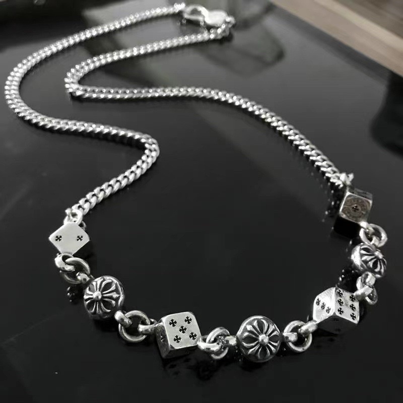 ⚡️HÀNG SẴN⚡️VÒNG CỔ CHROME HEART Titan CH-112 -Dây chuyền Xúc Xắc Chrome heart CH-112 /Chrome heart 