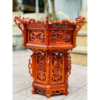 Cặp đèn lồng gỗ hương