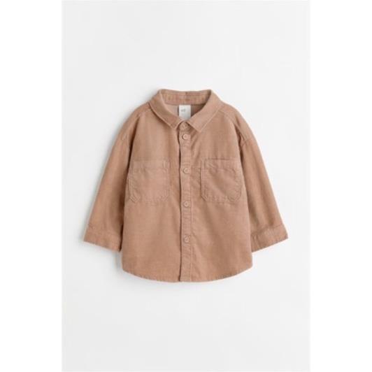 Áo sơ mi nhung hai màu cho bé trai vợt rẻ