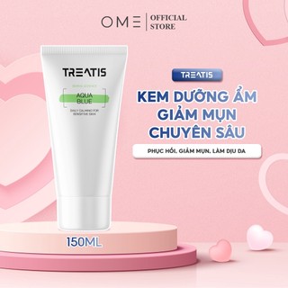 Kem dưỡng ẩm giảm mụn phục hồi da chuyên sâu treatis aqua blue 150ml
