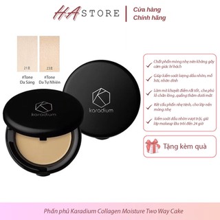 Phấn Phủ Karadium Collagen Two Way Cake – Mỏng Mịn & Dưỡng Ẩm