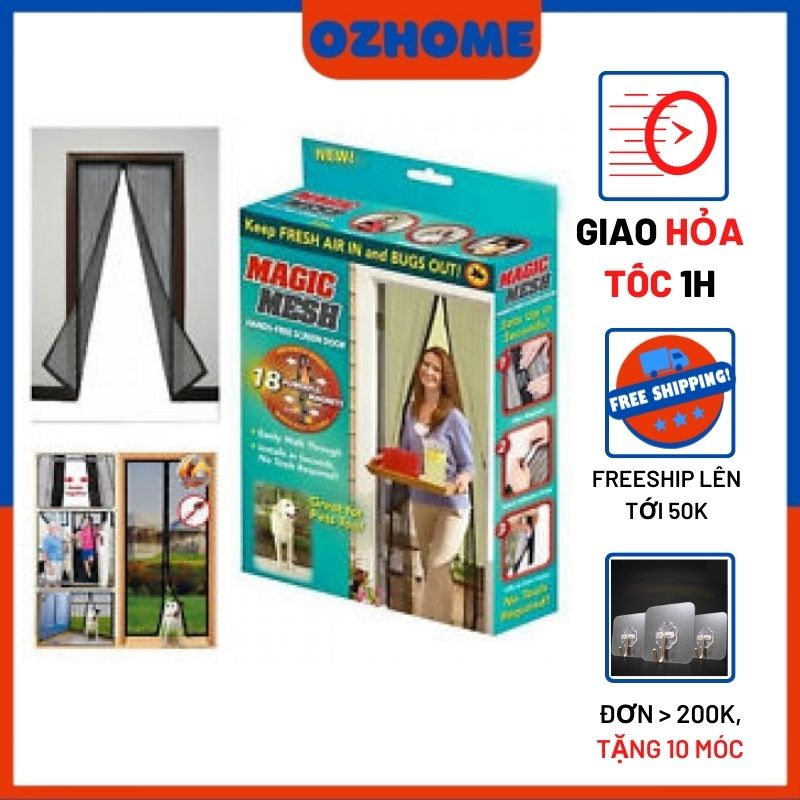 Rèm cửa nam châm chống muỗi Magic Mesh
