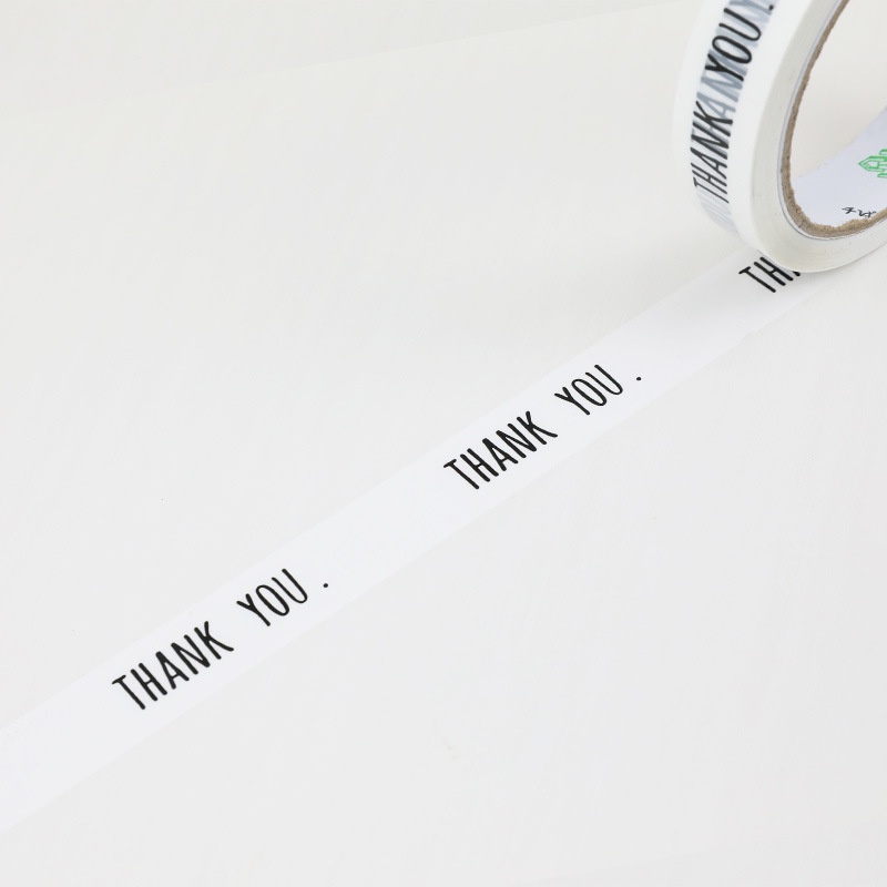 Băng keo dán nắp ly, băng keo thankyou 2 cm, băng keo dán nắp ly cafe trà sữa