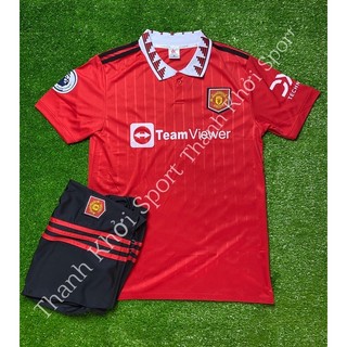 Bộ quần áo manchester united màu đỏ sân nhà 2022-2023