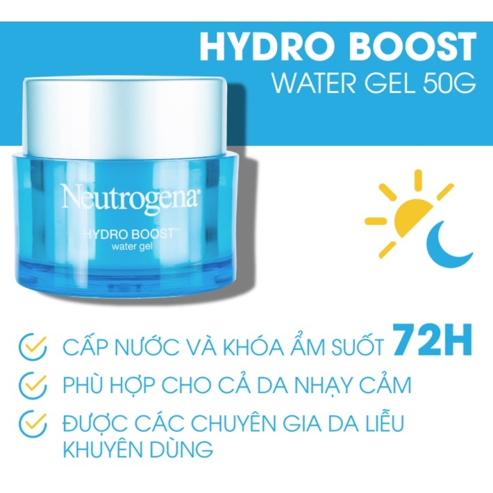 Kem Dưỡng Neutrogena Hydro Boost Aqua Gel 50ML Cấp Nước Làm Đẹp Da