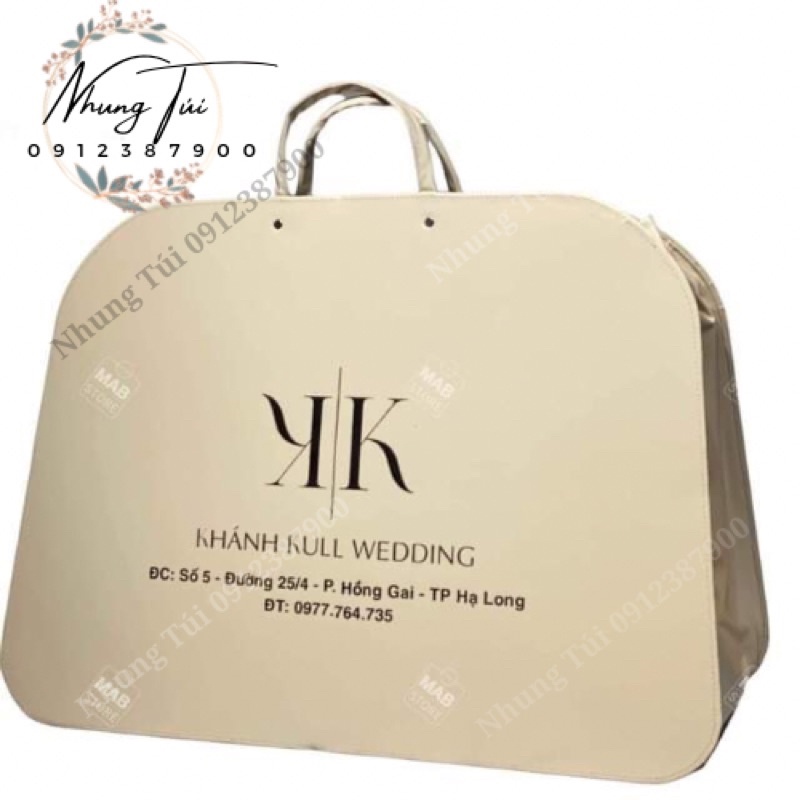 Túi Đựng váy Cưới Da H Miệng Tròn