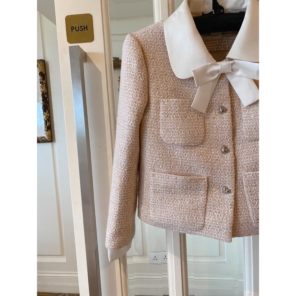 Mita Boutique - Áo da tweed Candie - MIAK0237