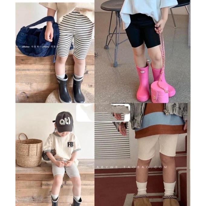 ( cotton SH chính phẩm ) Quần leggin bassic thun gân giành cho bé gái siêu cưng