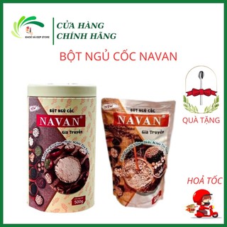 Ngũ cốc navan 7 vị đậu 800gr kèm quà tặng, bột ngũ cốc dinh dưỡng, lợi sữa, tăng cân , giảm cân , date mới - tinastore29