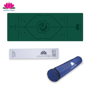 Thảm tập yoga chất liệu cao su Pu Louis basic chống trơn trượt, thảm yoga in họa tiết đẹp thấm mồ hôi tốt.