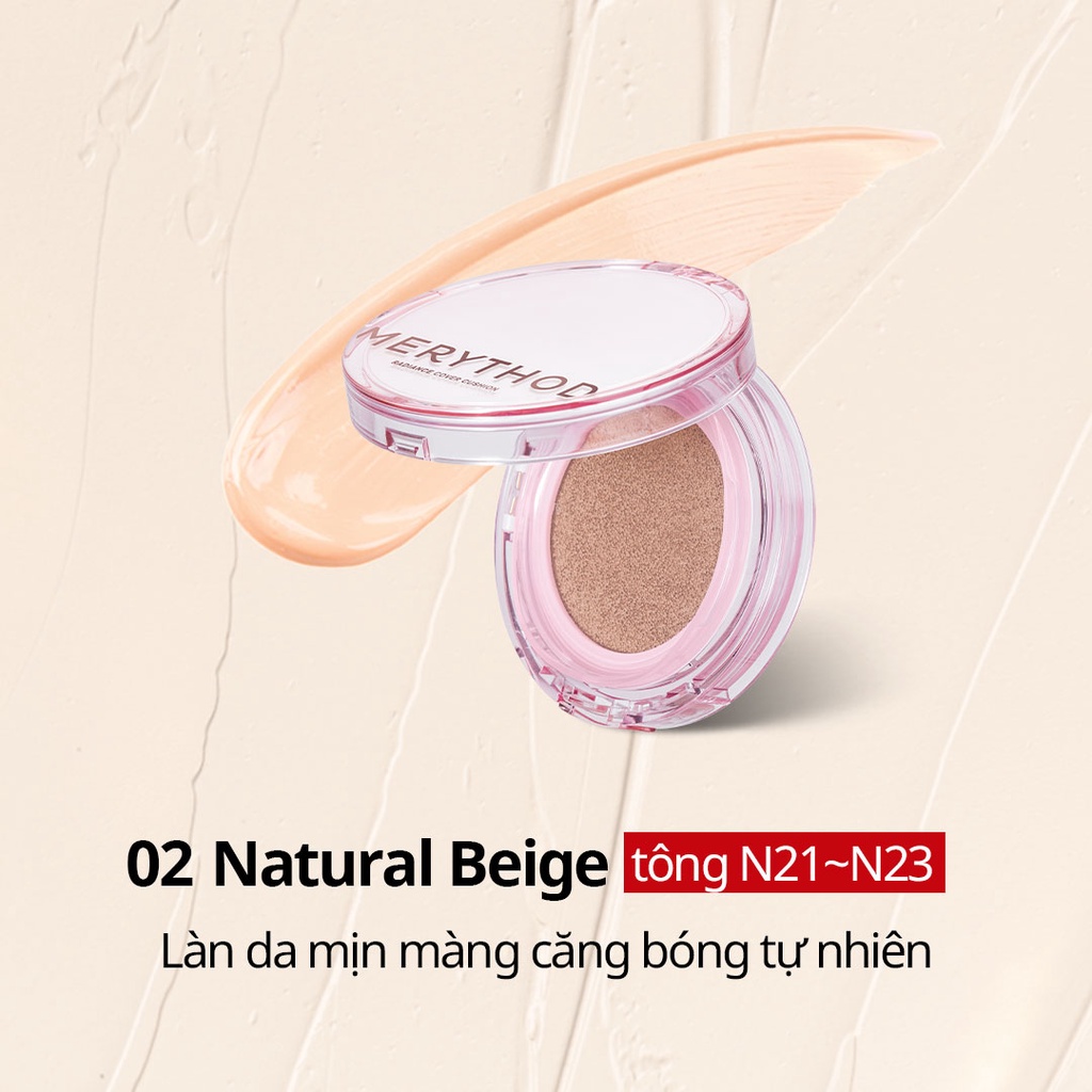 Phấn nước có độ che phủ cao, làm da căng bóng tươi sáng lâu trôi Glow Radiance Cover Cushion 12g