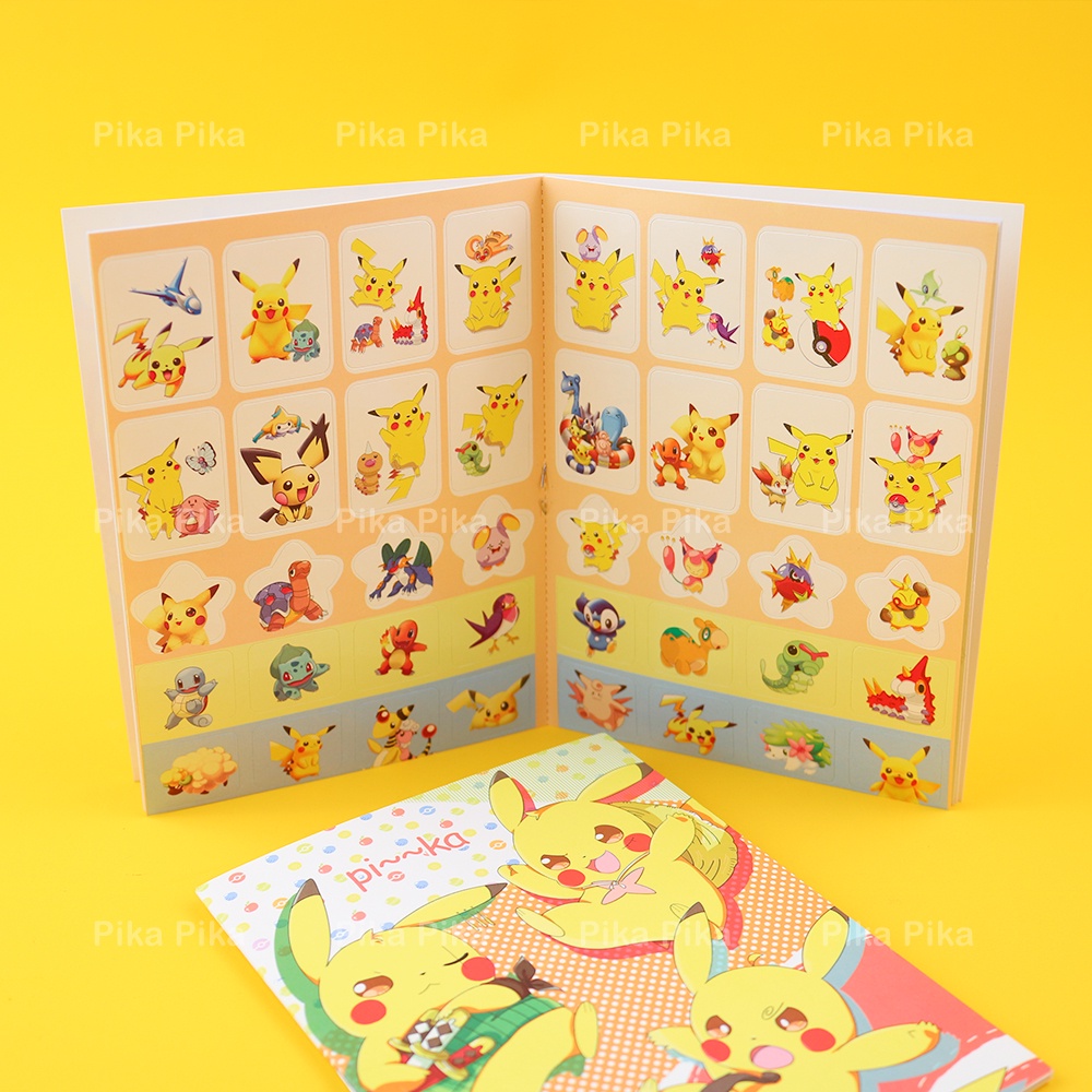 Set sticker tô màu giải trí Pikachu Pokemon dễ thương cute TooYoo BK00374