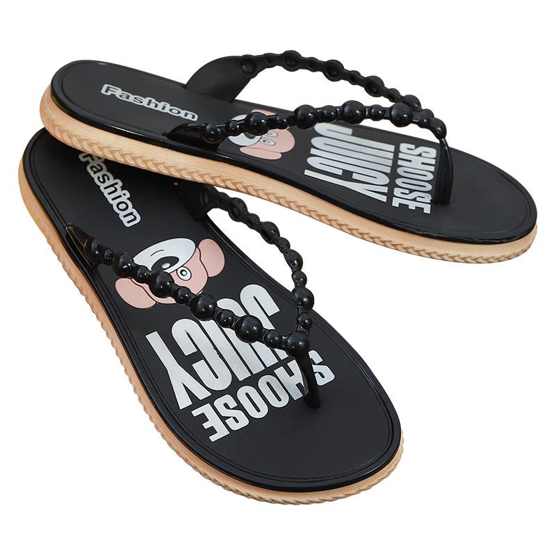 Dép Xỏ Ngón Đế Dày Chống Trượt Thời Trang Mùa Hè Cho Nữ