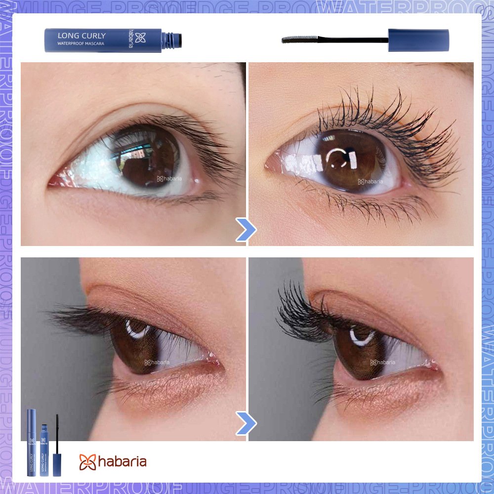 CHUỐT MI HABARIA LONG CURLY WATERPROOF MASCARA LÂU TRÔI, CHỐNG NƯỚC, KHÔNG VÓN CỤC, GIÚP DÀY MI DÀI MI