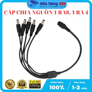 Bộ dây chia nguồn điện 8 cổng DC 12v cho camera an ninh cctv