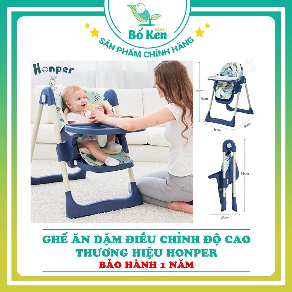 Shop Bố Ken Ghế Ăn Dặm Điều Chỉnh Độ Cao Gấp Gọn  Chính Hãng Honper