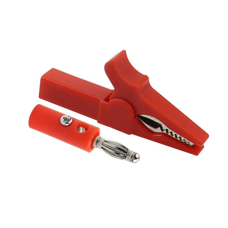 Set Kẹp Cá Sấu 55mm Kèm Jack Cắm Bắp Chuối 40mm Cách Điện Với Tay Cầm Nhựa Chuyên Dụng Cho Dây Dò Thử Điện