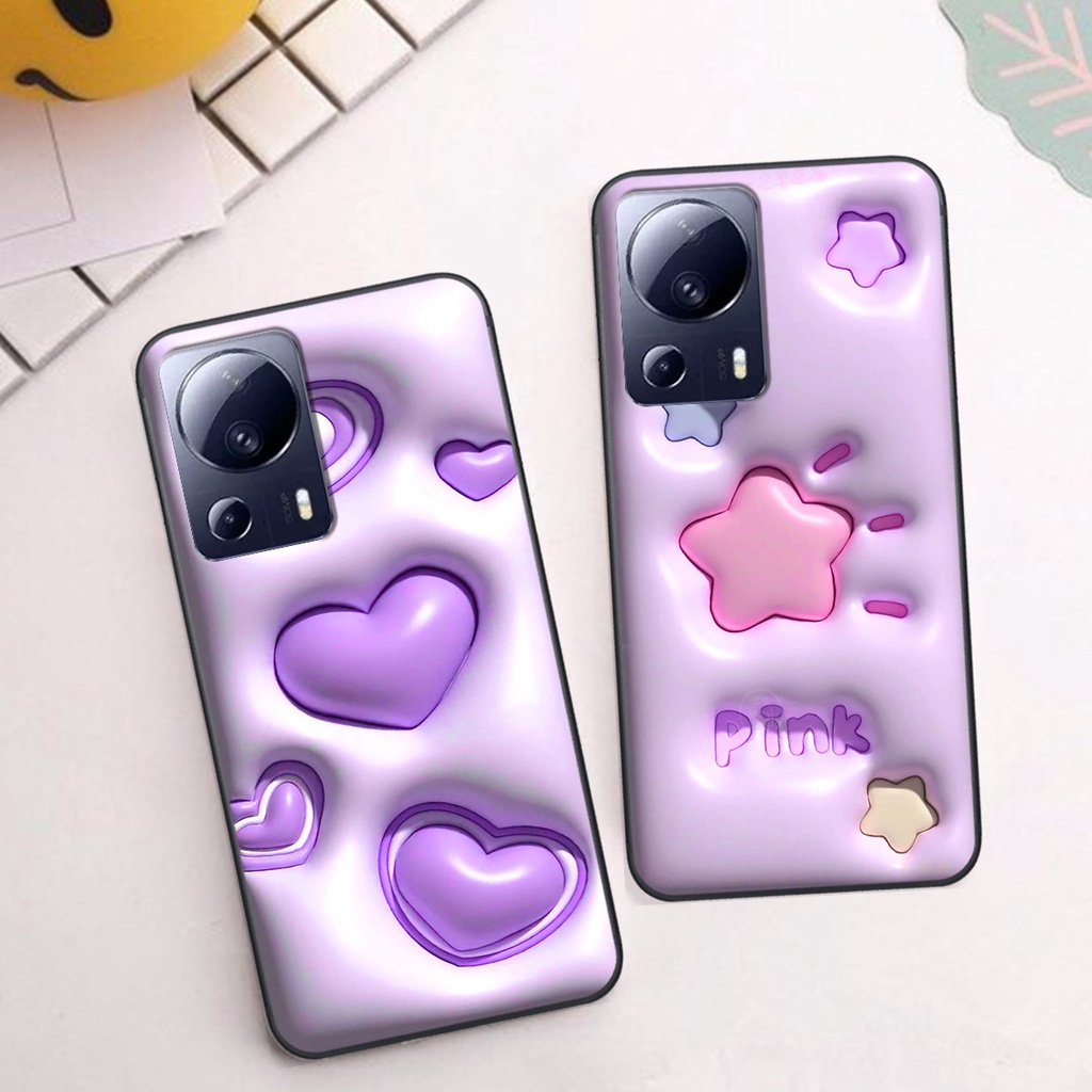 Ốp Xiaomi Civi 2 5G in phẳng hiệu ứng 3D giả nổi siêu thật, cực xinh, cá tính