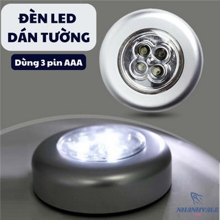 Đèn LED dán tường 3 bóng tròn sử dụng pin tiện dụng