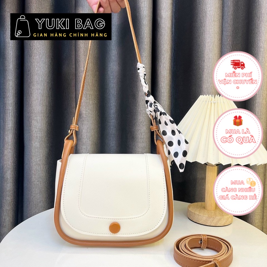 Túi xách nữ đeo chéo, đeo vai Yuki Bag, dùng đi chơi, đi học, đi làm, chất da đẹp, thời trang cao cấp size 21cm YB354