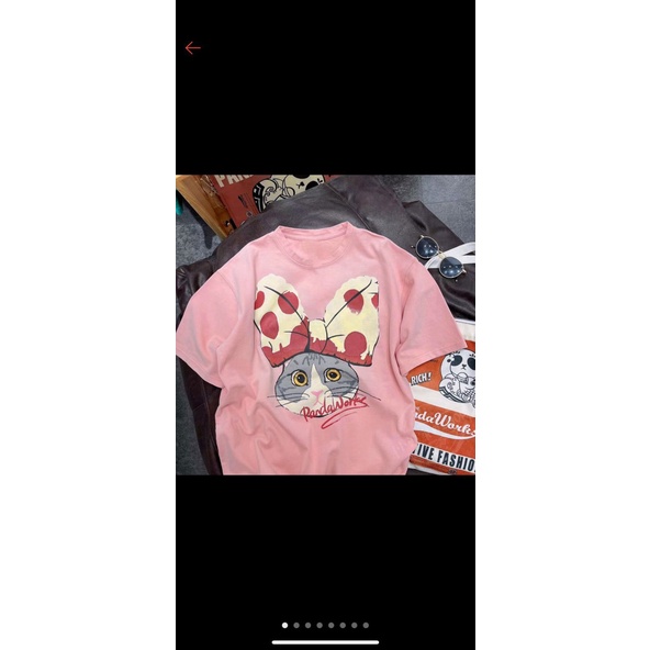 Áo thun cộc tay bé gái, áo cộc tay bé gái in hình thỏ dễ thương