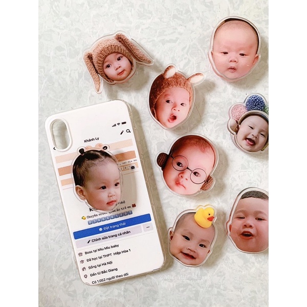 Giá đỡ IRING in hình bé yêu phong cách Hàn Quốc