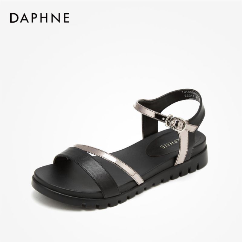 VIDEO ẢNH THẬT Giày sandals hãng DAPHNE da PU