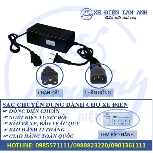 Sạc xe điện cao cấp đủ tất cả các loại xe, bảo hành 12 tháng, lỗi 1 đổi 1