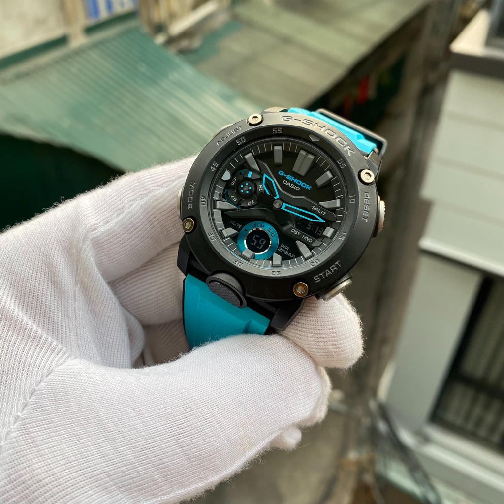 Đồng hồ Casio G-Shock nam GA-2000-1A2DR dây cao su chính hãng