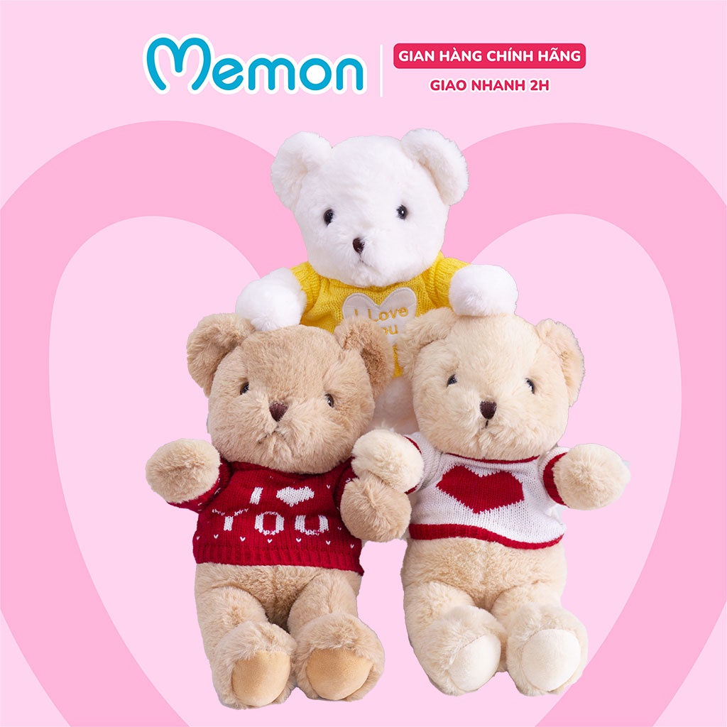 Gấu Bông Teddy Mặc Áo Len Cao Cấp Memon