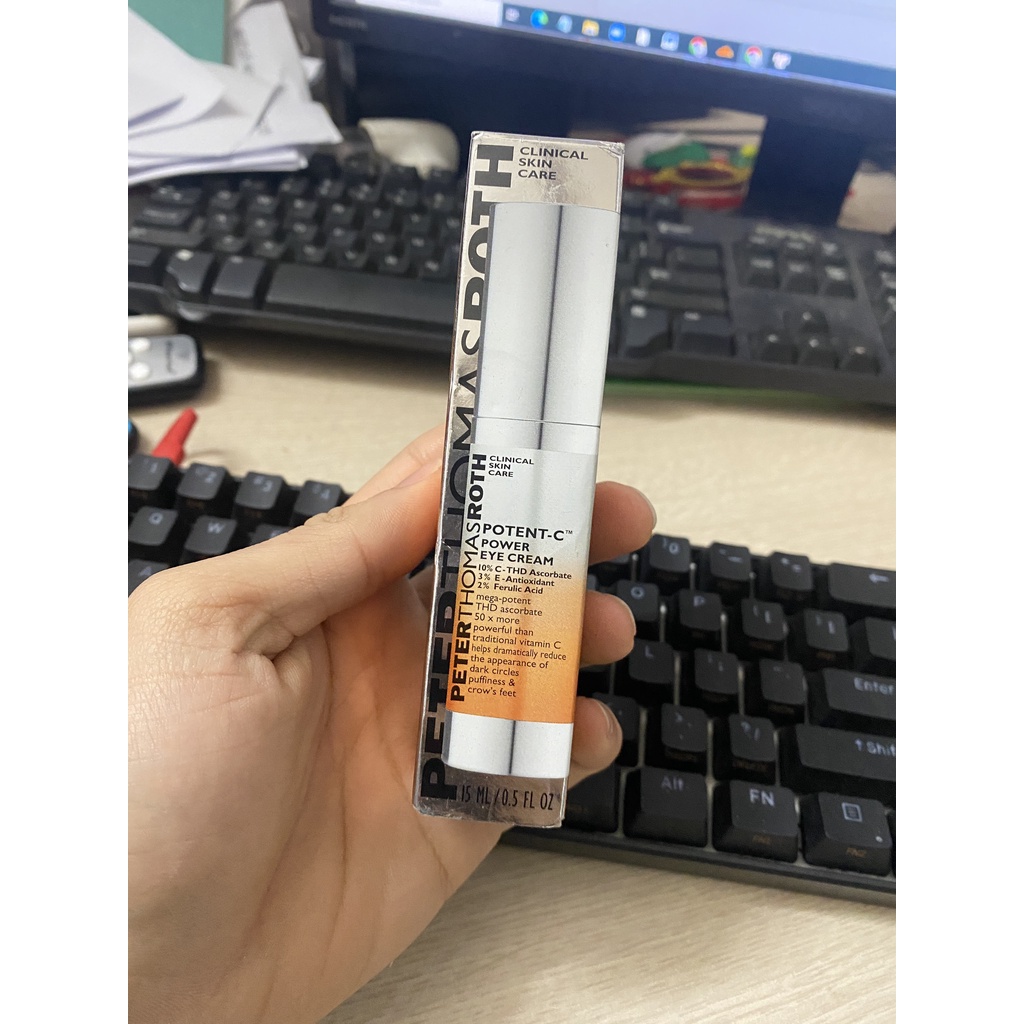 Kem dưỡng chống lão hóa mắt Peter Thomas Roth Potent-C Vitamin C Power Eye Cream