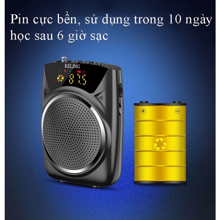 Máy trợ giảng mini k8 nhỏ gọn công suất 10w, bảo hành 1 đổi 1